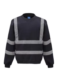 Navy Hi Vis Sweatshirt Yoko HVJ510