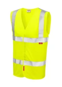 Flame retardant hi vis vest Yellow W08 en 533