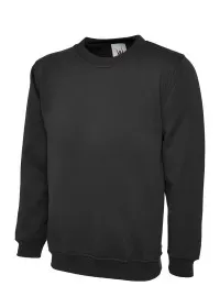 Uneek UC211 Ladies Deluxe Sweatshirt Black