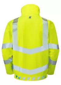 Yellow Hi Vis Waterproof Bomber Jacket Pulsar EVO103 Rear