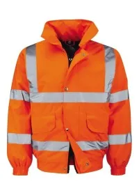Orange Hi Vis Bomber Jacket