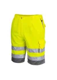 Portwest Hi Vis Shorts E043 Yellow side