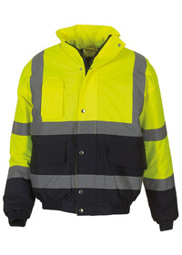 HVP218 Yoko Two Tone Hivis Bomber Jacket