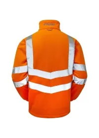 Pulsarail PR508 Orange Hi Visibility Fleece Jacket Rear