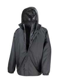 Result R215X 3-in-1 Jacket With Quilted Bodywarmer Black