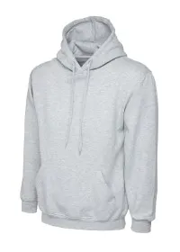 Uneek UC510 Ladies Deluxe Hooded Sweatshirt Heather Grey
