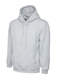 Uneek UC510 Ladies Deluxe Hooded Sweatshirt Heather Grey