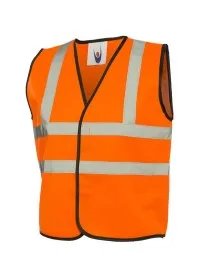 UC806 Uneek Orange Kids Hivis Vest