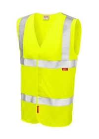 Flame retardant hi vis vest Yellow W08 en 533