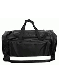 Holdall with reflective stripe large black