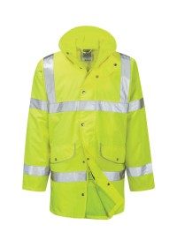 Hi Vis Waterproof Breathable unpadded Hi Vis Coat