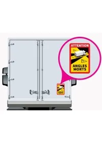 Angles Morts Removeable Stickers for use in France