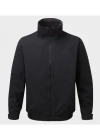 Black Harris Bomber Jacket Fleece Lined Waterproof