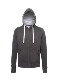Awdis Chunky Full Zip zoodie JH052 Charcoal