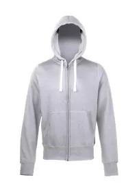 Awdis Chunky Full Zip zoodie JH052 Heather Grey