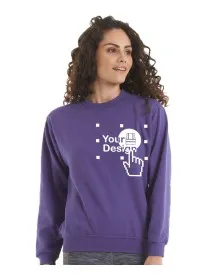 Custom Embroidered Ladies Sweatshirt Uneek UC511