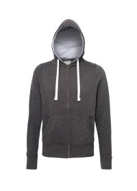 Awdis Chunky Full Zip zoodie JH052 Charcoal