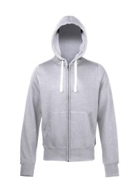 Awdis Chunky Full Zip zoodie JH052 Heather Grey