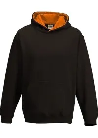 Embroidered Kids Two Tone Hoodie Awdis JH03J