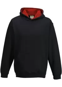 Embroidered Kids Two Tone Hoodie Awdis JH03J