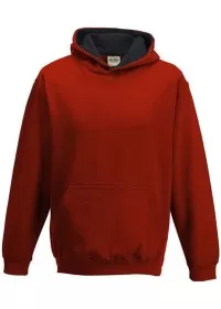 Embroidered Kids Two Tone Hoodie Awdis JH03J