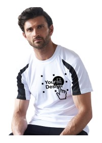 Embroidered Two Tone Sports T-Shirt Awdis JC003