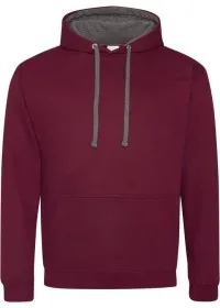 Embroidered Two Tone Hoodie Awdis JH003