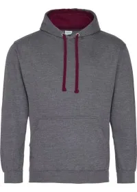 Embroidered Two Tone Hoodie Awdis JH003