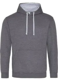 Embroidered Two Tone Hoodie Awdis JH003