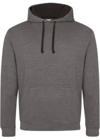 Embroidered Two Tone Hoodie Awdis JH003