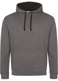 Embroidered Two Tone Hoodie Awdis JH003