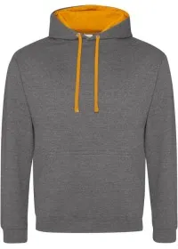 Embroidered Two Tone Hoodie Awdis JH003