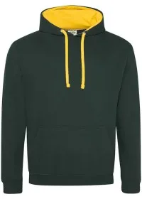 Embroidered Two Tone Hoodie Awdis JH003