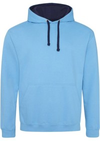 Embroidered Two Tone Hoodie Awdis JH003