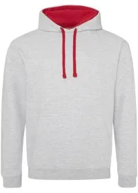 Embroidered Two Tone Hoodie Awdis JH003