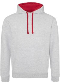 Embroidered Two Tone Hoodie Awdis JH003