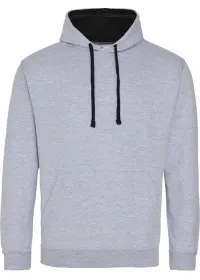 Embroidered Two Tone Hoodie Awdis JH003