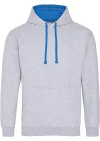 Embroidered Two Tone Hoodie Awdis JH003