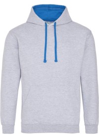 Embroidered Two Tone Hoodie Awdis JH003