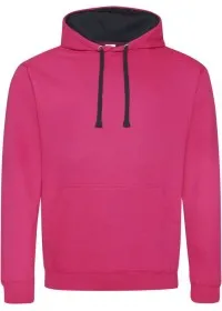 Embroidered Two Tone Hoodie Awdis JH003