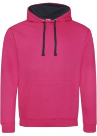 Embroidered Two Tone Hoodie Awdis JH003