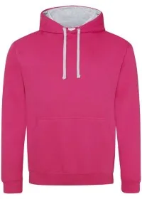 Embroidered Two Tone Hoodie Awdis JH003