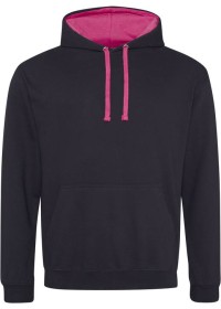 Embroidered Two Tone Hoodie Awdis JH003