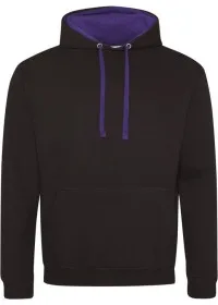 Embroidered Two Tone Hoodie Awdis JH003