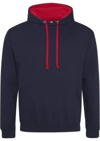 Embroidered Two Tone Hoodie Awdis JH003