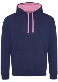 Embroidered Two Tone Hoodie Awdis JH003