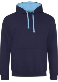 Embroidered Two Tone Hoodie Awdis JH003