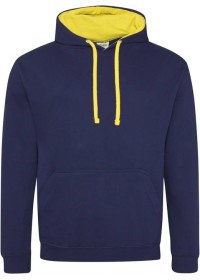 Embroidered Two Tone Hoodie Awdis JH003