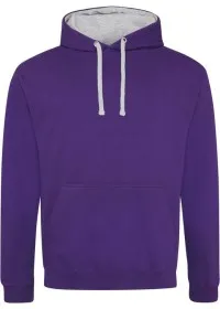 Embroidered Two Tone Hoodie Awdis JH003