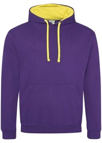 Embroidered Two Tone Hoodie Awdis JH003